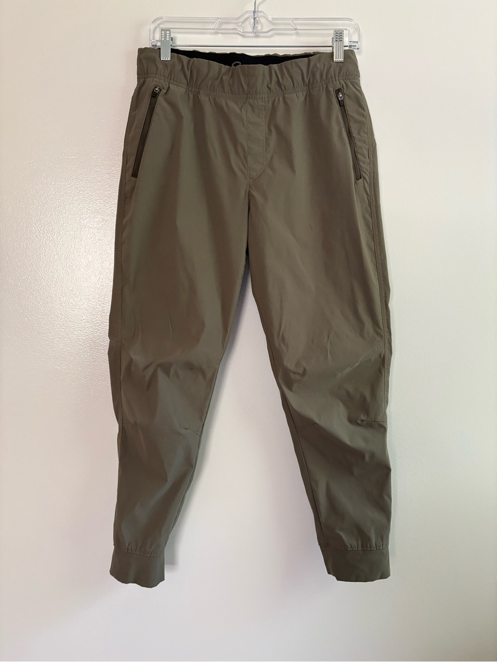 Eddie Bauer Women’s Rainer Jogger Olive Green Pants Size 10 Water Repellent